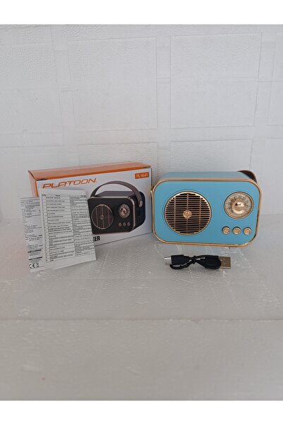 AXWER Nostaljik Retro Radio Parlak Kaplama Bluetooth Bağlantılı Hoparlör