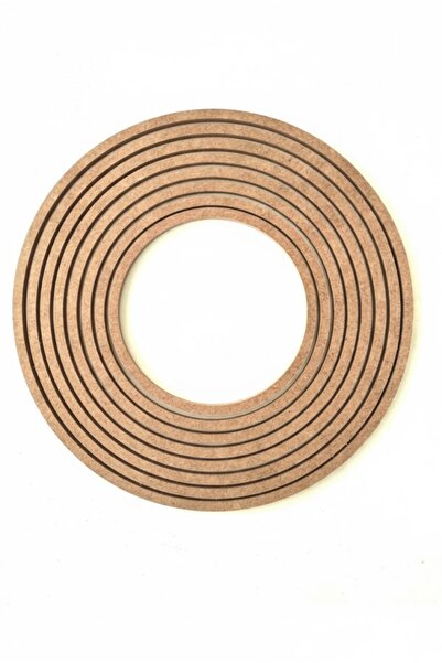 PAŞAOĞLU PLEKSİ 8'li Kasnak Ham Mdf Halka Makrome Düş Kapanı