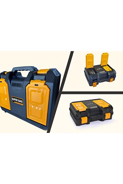 Begin Power Maxi Çok Amaçlı Takım Çantası Plastik Kilitli Matkap Alet Taşıma ...