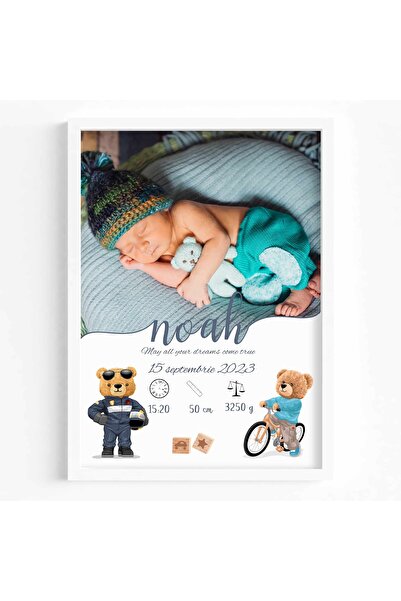 OEM Personalized Newborn Photo Print - Noah