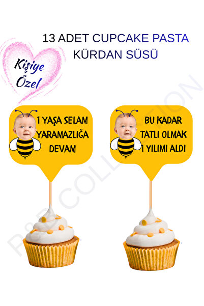 P&B COLLECTION WORKSHOP Kişiye Özel Fotoğraflı Parti Doğum Günü Cupcake Pasta...