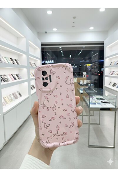 OVADA XIAOMI REDMI NOTE 10 PRO Uyumlu Kamera Korumalı Dalga Kenarlı Flowers B...