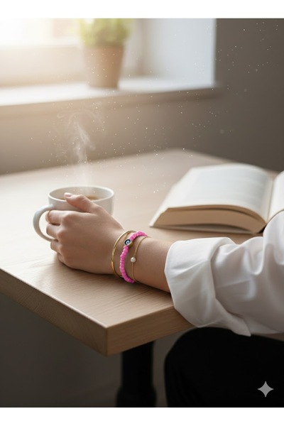 GiftPack سوار من الخرز الحجري الطبيعي - صناعة يدوية