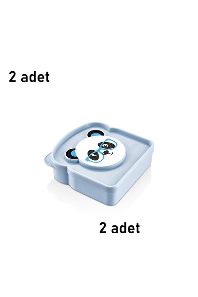 Mons علبة غداء من كيولكس قطعتين لحفظ التوست والساندويتشات والوجبات الخفيفة للحمل للمدرسة والتخييم والنزهات L-00406