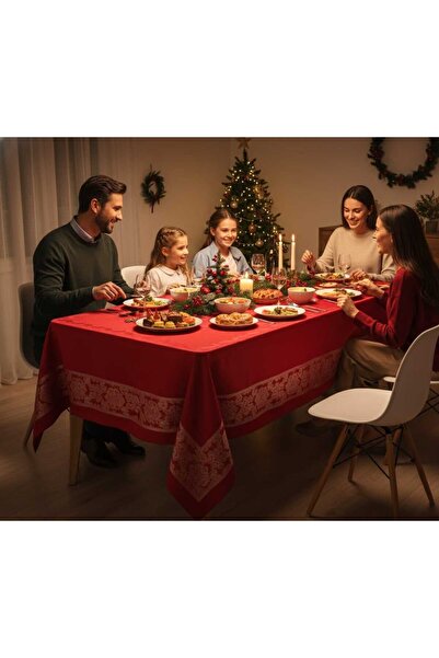 Dantelux Огромна покривка за маса - Коледна покривка за маса (110x160 cm)
