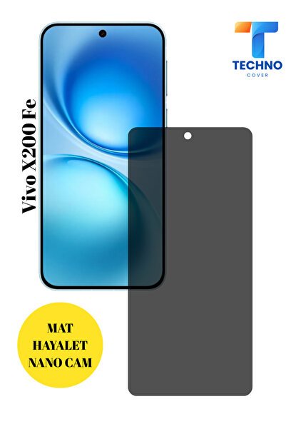 foxpower Vİvo X200 Fe Hayalet Cam Mat Nano Ekran Koruyucu Darbelere Karşı Day...