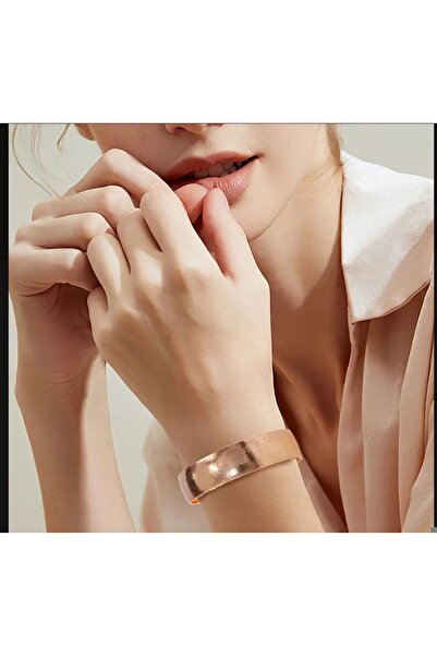 ORGANICYOU Putian Elegant Copper Open Bangle for Women, Textured Minimalist S...