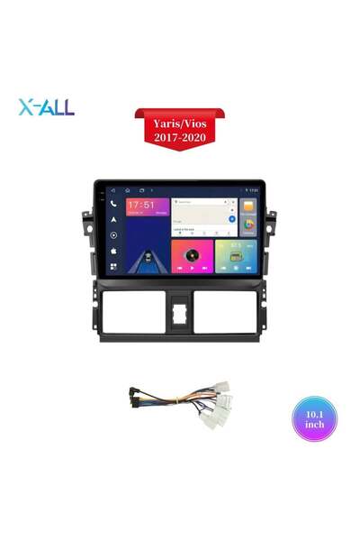 X-All Toyota Yaris 2013-2016 screen, TS10 processor, 8GB RAM, 128GB storage, CarPlay support chip