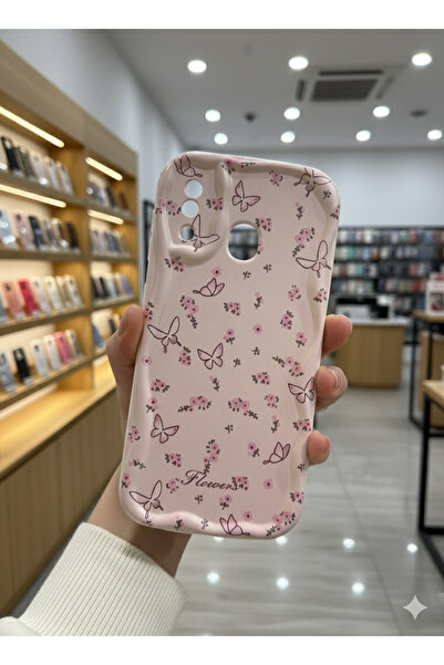 OVADA SAMSUNG GALAXY A20 Uyumlu Kamera Korumalı Flowers Baskılı Darbe Emici S...
