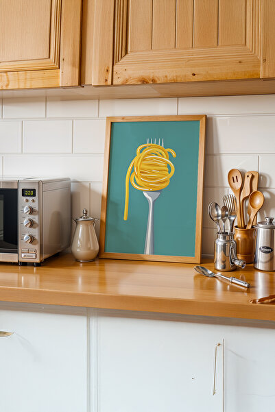 gxe.art Briză de bucătărie franceză |   Pictură cu poster cu rama din lemn # 18