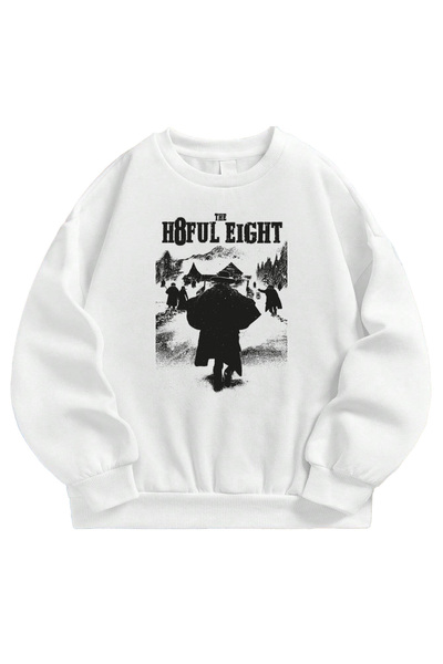 SVART WEAR The Hateful Eight Quentin Tarantino cu imprimeu supradimensionat Hanorac unisex tricou