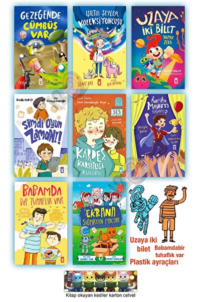 Timaş Çocuk Gezegende Cümbüş Var Işıltılı Şeyler Koleksiyoncusu Uzaya İki Bil...