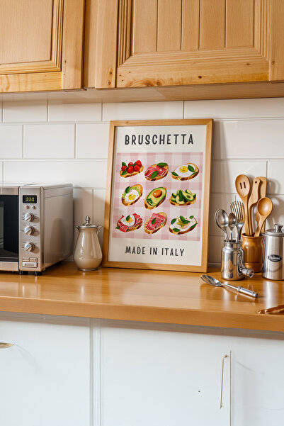 gxe.art Bucătărie rustică de plăcere |   Pictură cu poster cu rama din lemn # 81