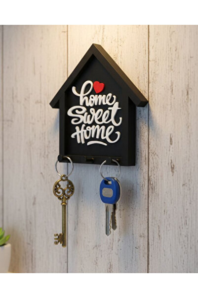 cevherprint ✨ Modern Ev Figürlü Anahtar Askılığı I Duvara Monte Anahtar Organizeri