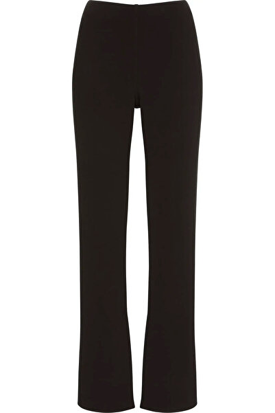 Calvin Klein Tailored Knit Pull On Flare Pant Kadın Siyah Pantolon