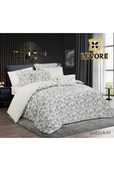 Levore مفرش جاكار شتوي نفرين 8 قطع مخمل على فرو