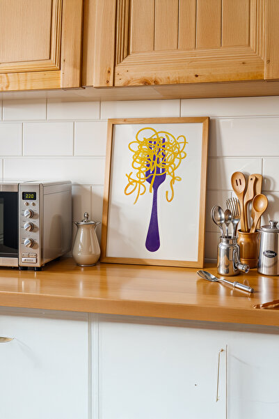 gxe.art Pictură cu cadru din lemn cu tematică Momente delicioase # 60