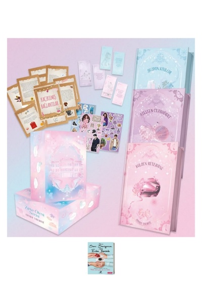 İndigo Kitap Külden Reverans, Ateşten Tezahürat, Buzdan Kıvılcım Yan Boyamalı Kutulu Adora Yağmur 3 Kitap Ciltli