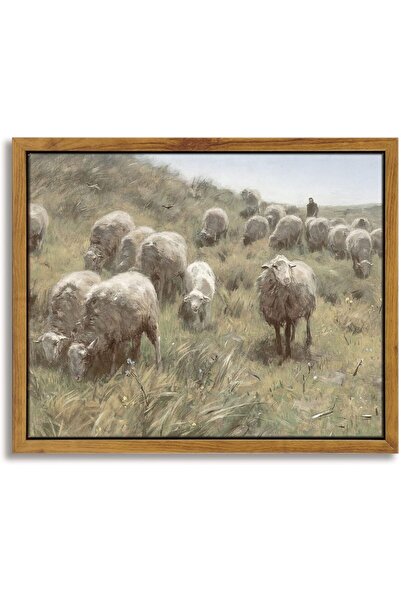 ALAYRA International لوحة جدارية بدون إطار، 30×40 سم، قماش بتصميم بسيط عتيق، ...