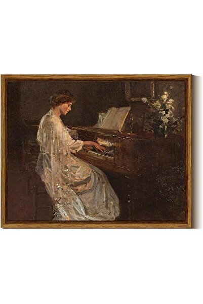 ALAYRA International لوحة زيتية عتيقة مؤطرة مقاس 30×40 سم، بتصميم بسيط، مناسبة لغرفة المعيشة