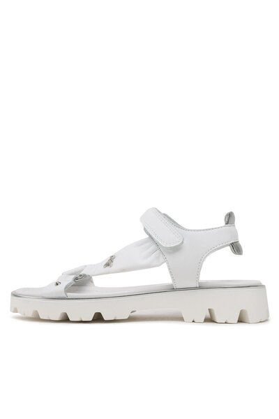 Patrizia Pepe Sandale pentru fete Bianco/Argento