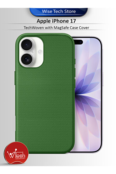 Wtech غطاء حماية لهاتف آيفون 17 5G من آبل (إصدار 2025) بتقنية TechWoven، مزود...