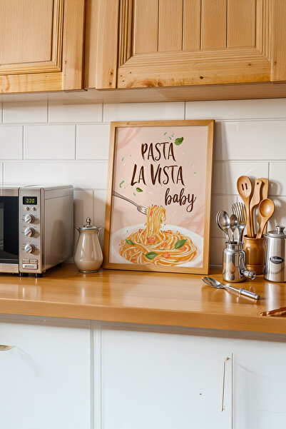 gxe.art Bucătărie rustică de plăcere |   Pictură cu poster cu rama din lemn # 41