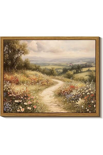 ALAYRA International لوحة جدارية بدون إطار، 30×40 سم، قماش بتصميم بسيط عتيق، ...