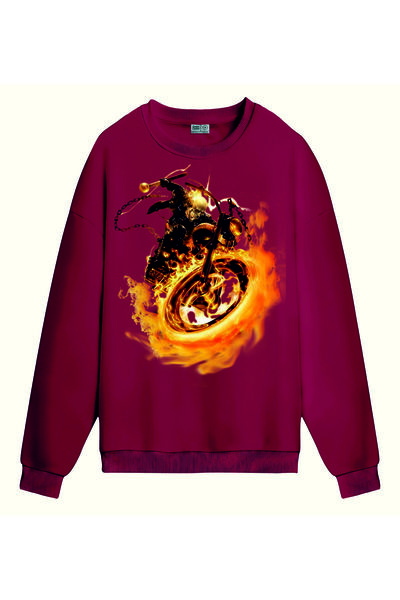 PİXELİA سويت شيرت جوست درايفر مطبوع