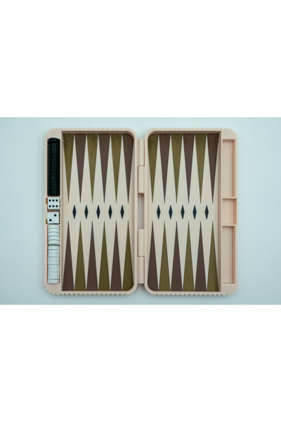 ALESTA TASARIM مجموعة طاولة شطرنج محمولة صغيرة بتصميم بسيط