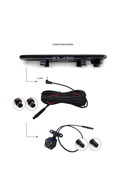 Wevolt 720P Arka Görüş Kamerası 5m Arka Kamera Set. 5 Pin 2,5 Mm Araç Geri Park Kamera. (İADESİ YOKTUR AÇIKLAMAYI OKUYUN)