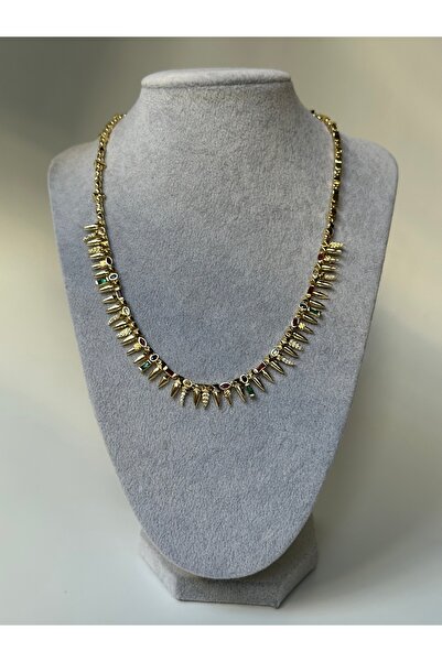 Aksu Atelier Renkli Taşlı Charm Kolye