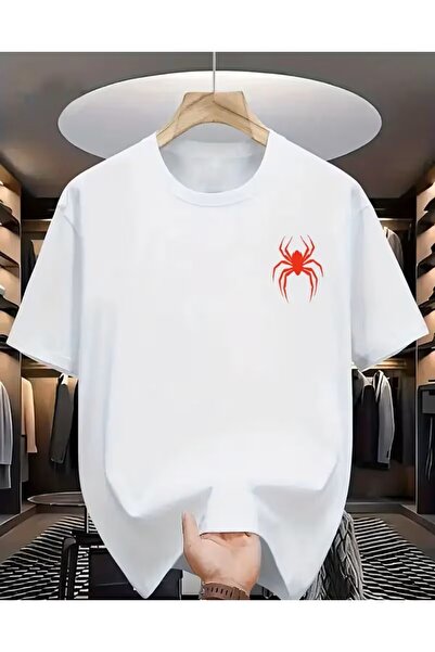 LELVANİ Spider Pattern Print T-Shirt