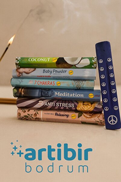 artıbir bodrum Çubuk Tütsü Yenidoğan Seti 120 adet 6 Paket Tütsülük Hediyeli