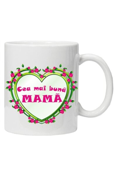 CRD PRINT Cană inscripționată cu textul „cea mai bună mamă”, CRD PRINT, 330 m...