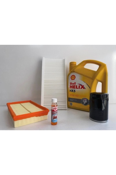 SHELL Focus 1 1998-2005 Bakım Seti 10/40 4Litre-Yağ Filtresi -Hava Filtresi-P...