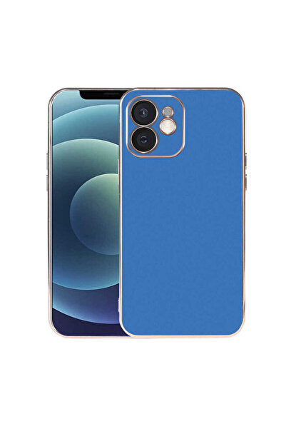 Netzy حافظة SAFA Vienna متوافقة مع هاتف iPhone 12 - أزرق بلون الكوبالت أزرق