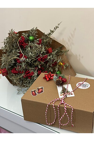 Maide Jewelry Yılbaşı Solmayan Kokina Buketi Büyük Boy İçi Takı Ayıcık Çikola...