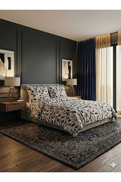 SERENART HOME SET DE LENJERIE DE PAT DUBLĂ YAPRAK