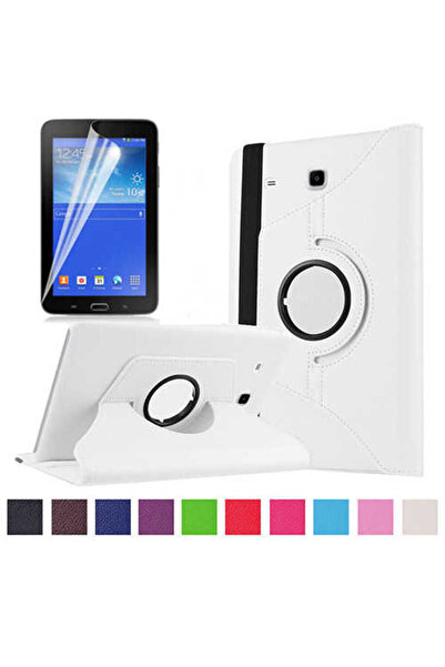 Netzy Galaxy Tab 3 Lite 7.0 T110 Compatible Safa Rotatable Stand Case-White