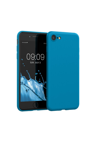 KWmobile Carcasă pentru iPhone 8 / iPhone 7 / iPhone SE 2, silicon, albastră,...