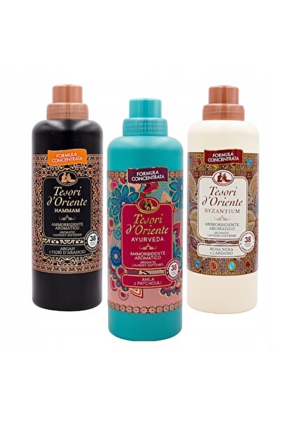 Tesori d'Oriente Set de 3 balsamuri de rufe, Ayurveda, Byzantium, Hammam, 760 ml