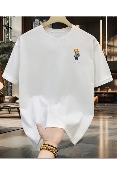 LELVANİ تي شيرت مطبوع عليه رسوم متحركة للجنسين