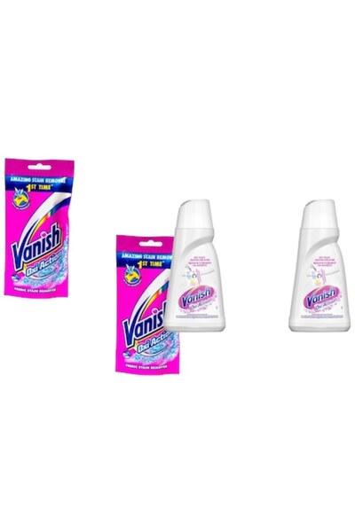 Vanish Set 4x Varietate – 2×100ml Alb + 2×1L Soluții de îndepărtare a petelor...