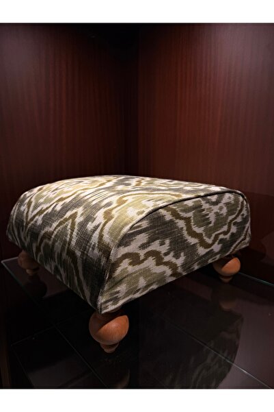 talia maritza Ikat Ottoman Ayak Pufu