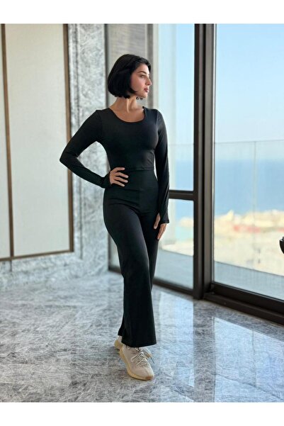 The give me طقم رياضي بخصر مرتفع