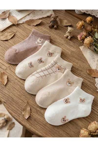 Çorapland 5 Çift Ayıcık Desenli Çocuk Çorap