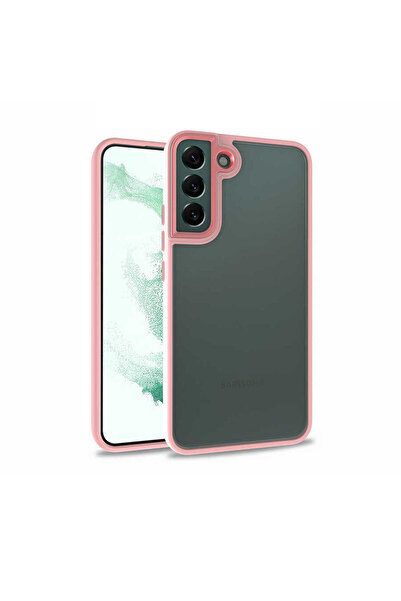 Netzy حافظة سافا فلورا المتوافقة مع جالاكسي إس 22 بلس - ذهبي وردي