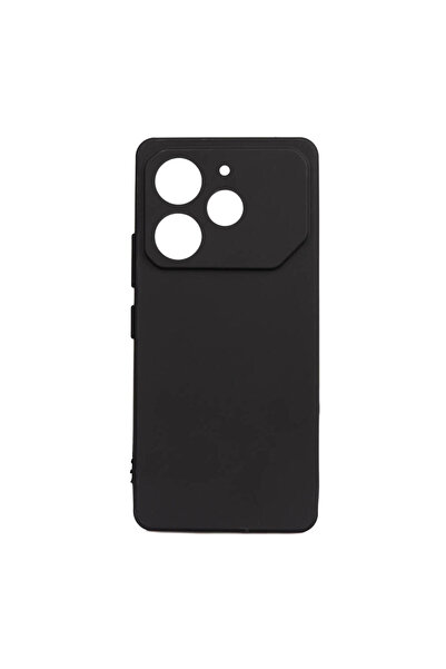 Netzy حافظة تكنو بوفا 6 برو من السيليكون - أسود