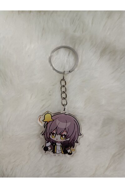 mertfigur حلية حقيبة صغيرة من الأكريليك على شكل سلسلة مفاتيح من هونكاي ستار ريل (4 سم)